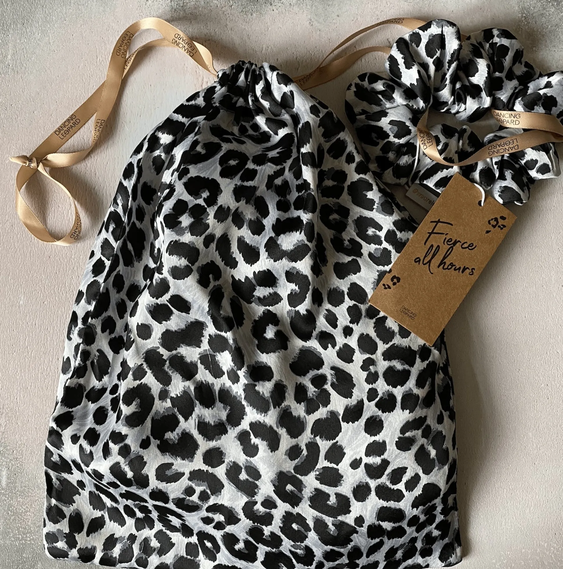 Oona Shortie Pj Set In Mono Leopard