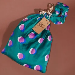Oona Shortie Pj Set In Polka Dot Purple On Green
