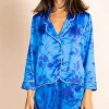 Oona Shortie Pj Set In Silhouette Light Blue