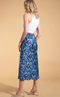 Renzo Skirt In Blue 50S Floral