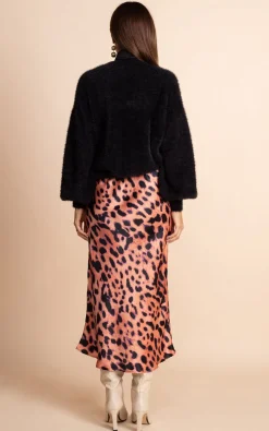 Renzo Skirt In Plorange Leopard