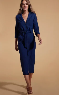 Rex Dress In Denim Blue