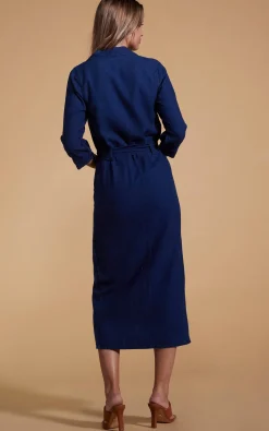 Rex Dress In Denim Blue