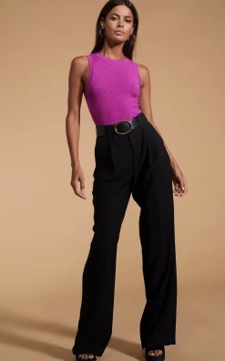 Riva Pointelle Bodysuit In Purple