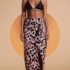 River Skirt In Blush Leopard