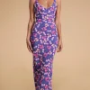 Sabrina Midaxi Dress In Purple Tulip