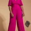 Silva Jumpsuit In Magenta- Extended Sizing