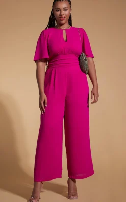 Silva Jumpsuit In Magenta- Extended Sizing