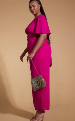 Silva Jumpsuit In Magenta- Extended Sizing