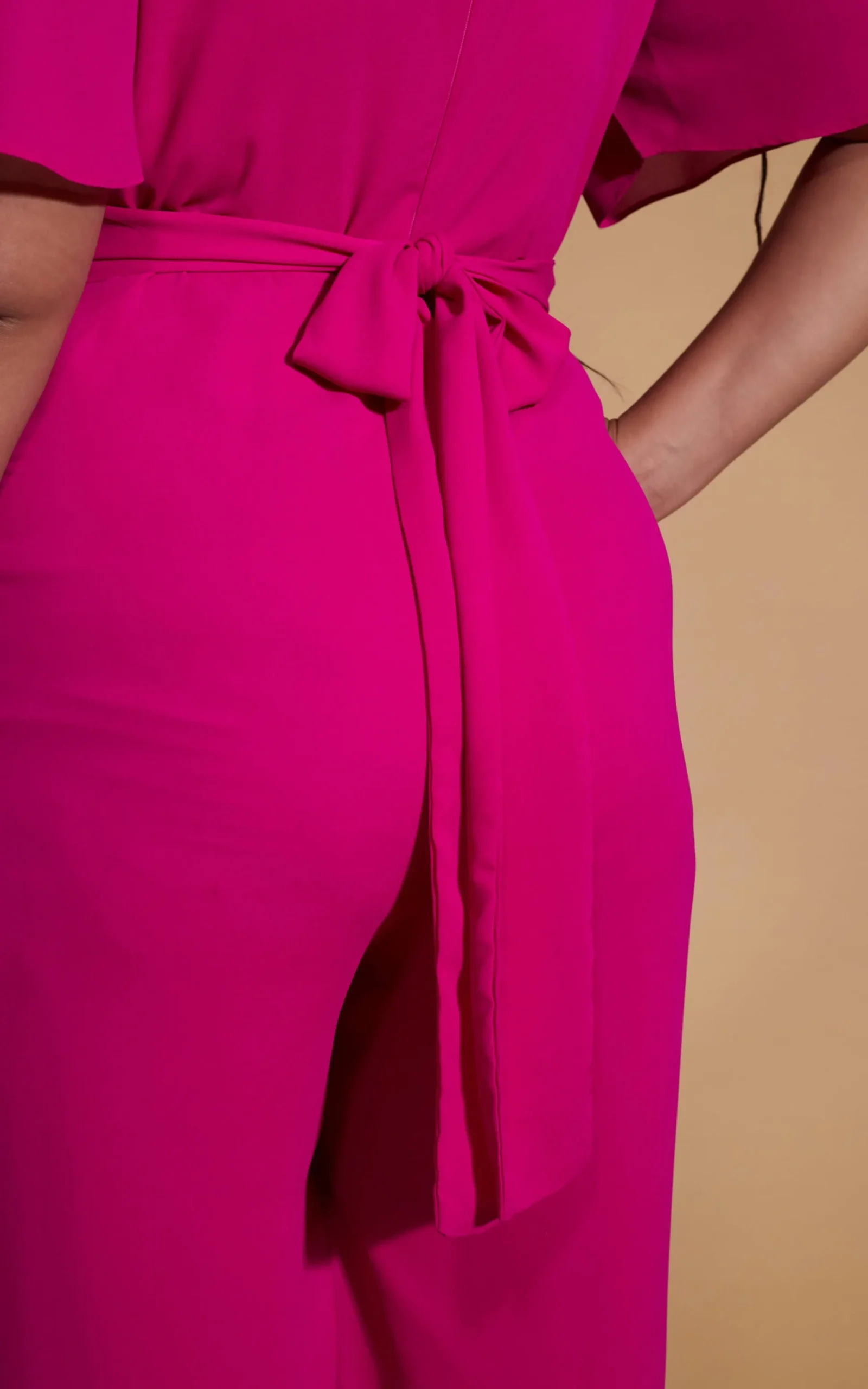 Silva Jumpsuit In Magenta- Extended Sizing