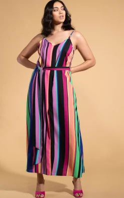 Sookie Slip Dress In Stripe