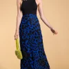 Sophie Skirt In Blue Leopard