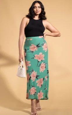 Sophie Skirt In Sage Base Tulip