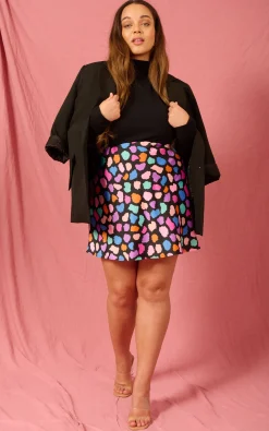 Stevie Mini Skirt In Multi Cloud