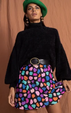 Stevie Mini Skirt In Multi Cloud