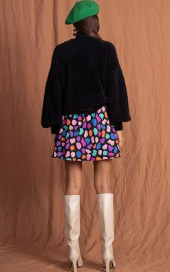 Stevie Mini Skirt In Multi Cloud