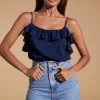Susie Frill Cami Top In Navy