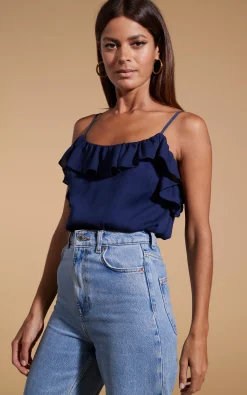 Susie Frill Cami Top In Navy
