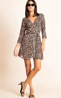 Teagan Mini Dress In Rich Leopard