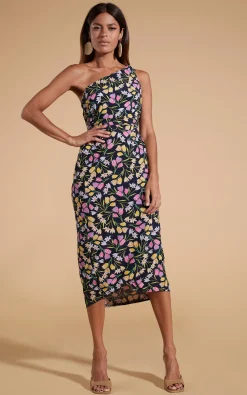 Whitney Maxi Wrap Skirt In Citrus Tulip