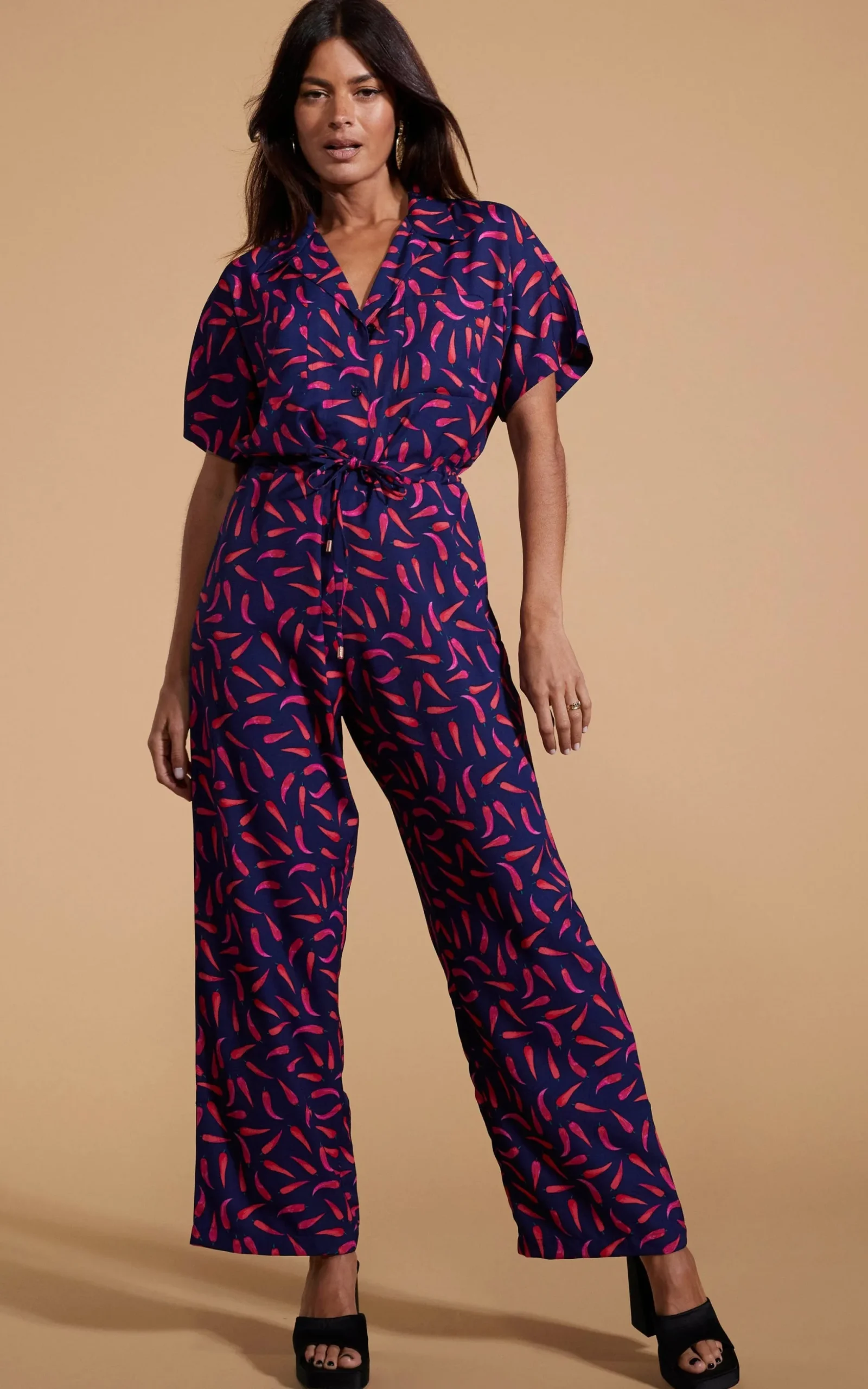 Zeta Jumpsuit In Chilli Pepper