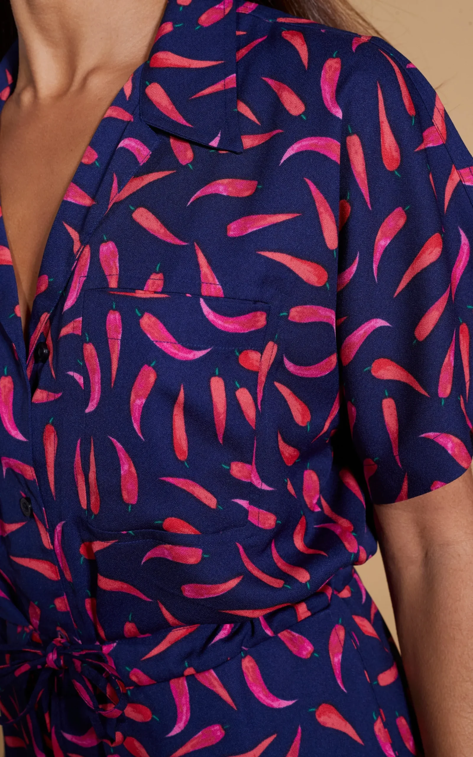 Zeta Jumpsuit In Chilli Pepper
